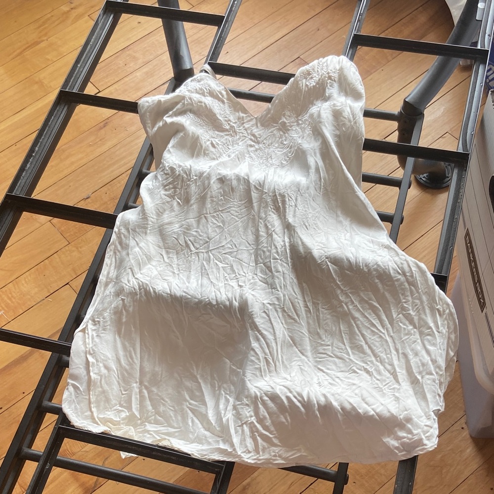 Victoria's Secret Ivory Silk Chemise size S
